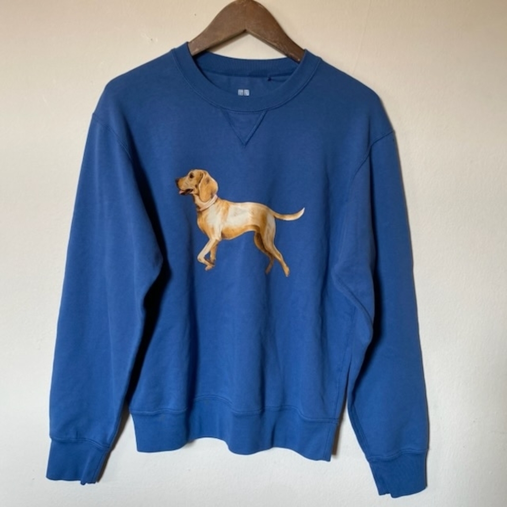 UNIQLO Dog Graphic Crewneck Sweatshirt